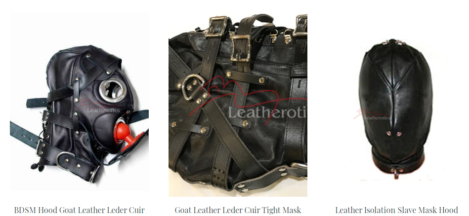 Leather bdsm bondage gear